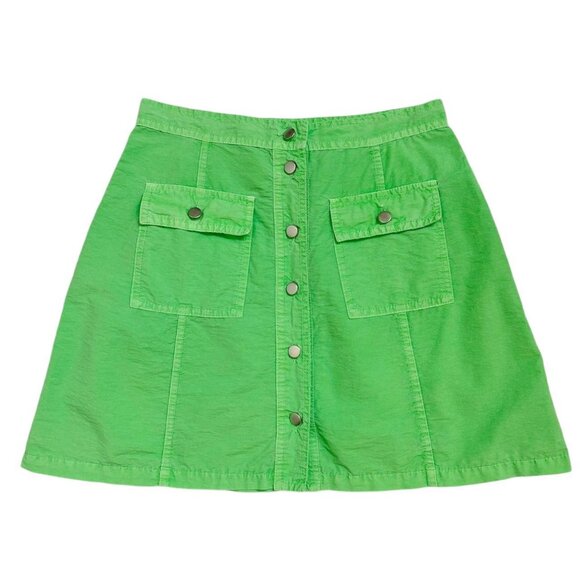 90s Vintage Ellesse Nylon Tennis Mini Skirt Buttonup Sport Neon Flare Italy. - Picture 1 of 4